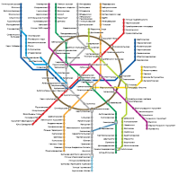 <b>Схема</b> Московского <b>метро</b>