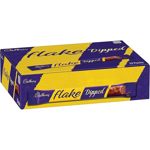 CADBURY FLAKE DIPPED 32G - DIPPED FLAKE MILK CHOCOLATE BAR