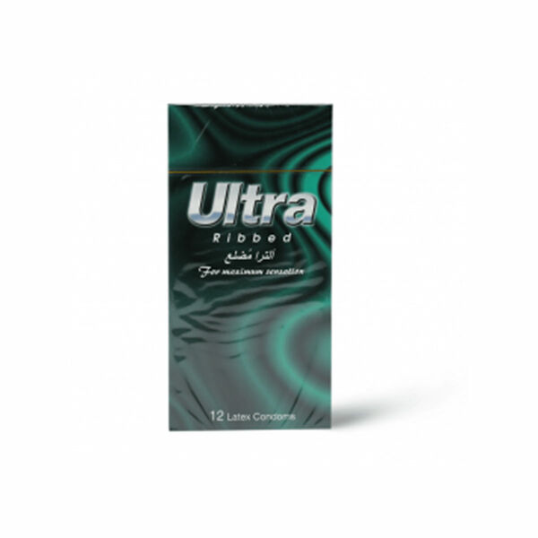 Ultra Condoms Ribbed 12'S