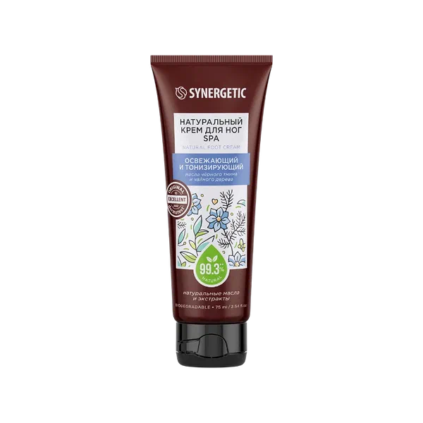 Крем д/ног Synergetic SPA освеж/тониз 75мл