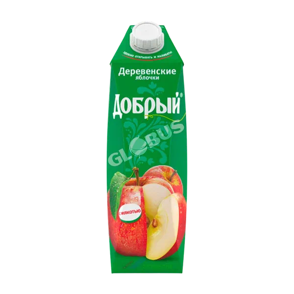 Нектар Добрый Деревенские яблочки 1л т/п Россия 12