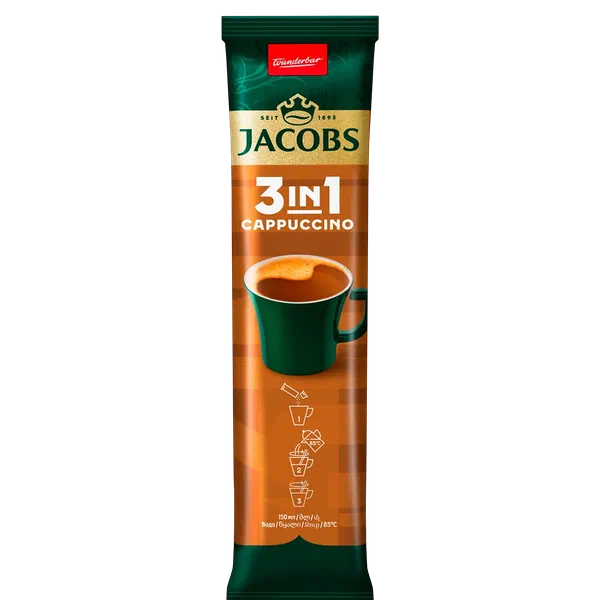 Кофе Jacobs Cappuccino 3в1 12,5г саше
