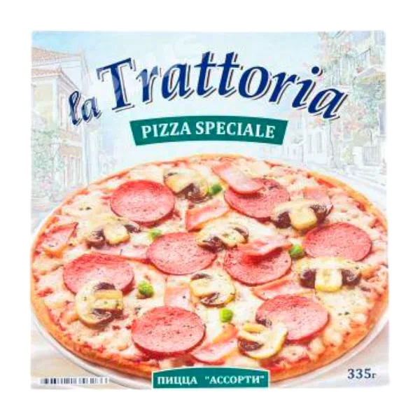 Пицца La Trattoria ассорти заморож. 335г РЦ