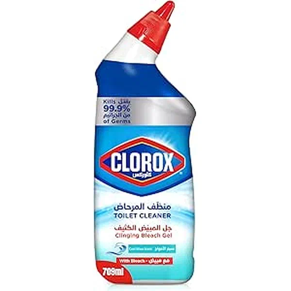CLOROX TOILET BOWL CLEANER WITH BLEACH DEEP CLEANING GEL 709ML