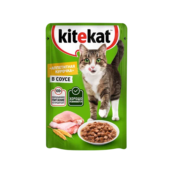 Kitekat курица в соусе мышык азыгы 85г