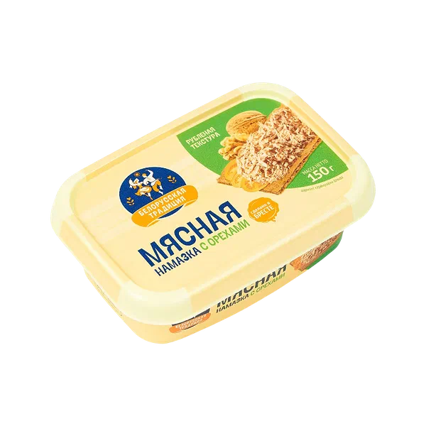 Намазка Белорусская Традиция мясная с орехами г/у 150г РЦ