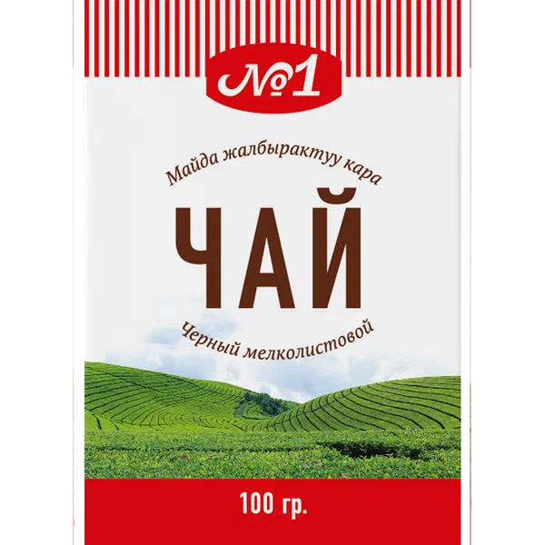Чай №1 черн. мелколист. 100г PL1