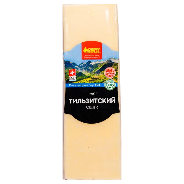 Сыр Dairy Spring Тильзитский Classic 45% большой вес