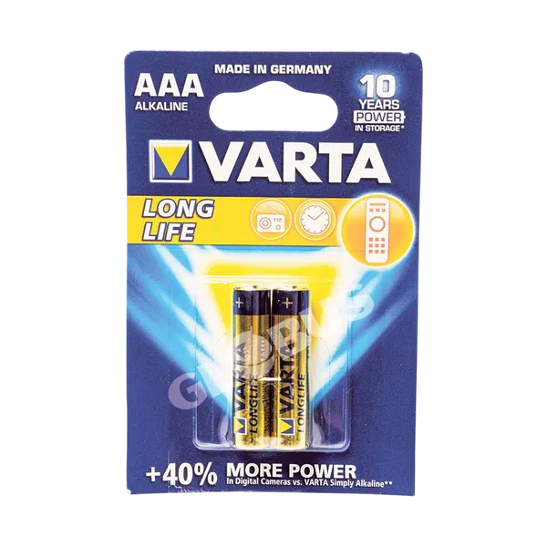 Varta LongLife батарейкалары AAA 2 д.