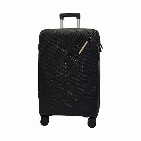 Abs Travel Trolley Black 24 Inch