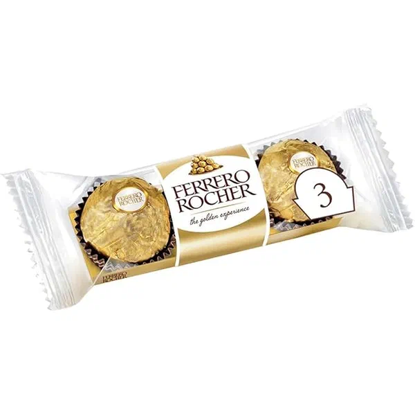 FERRERO ROCHER CHOCOLATE 37.5G - WHOLE HAZELNUT CHOCOLATE ROCHER BAR