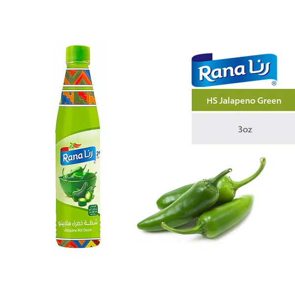 RANA GREEN JALAPENO HOT SAUCE ZESTY AROMATIC SPICE 3OZ