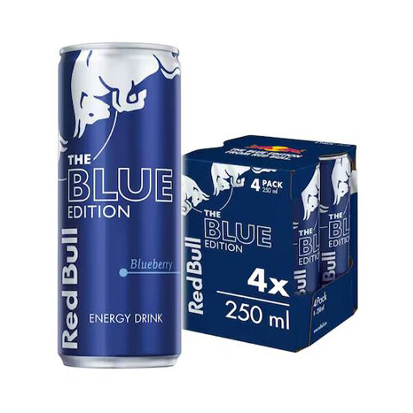 Red Bull Energy Drink Blue Ed Blueberry 250Ml X 4