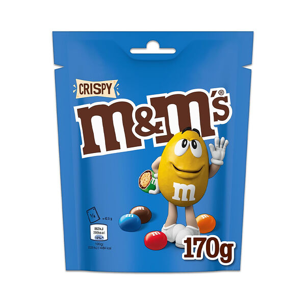 Mm'S Crispy Chocolate Pouch 170Gm