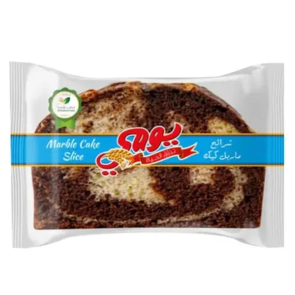 YAUMI MARBLE SWIRL SPONGE CAKE SLICE 1PC