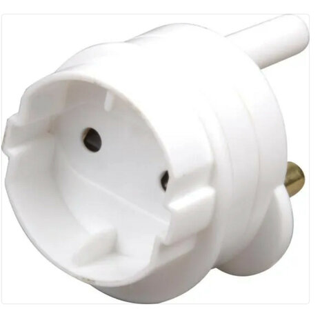 1 Way Schuko Socket Adaptor 1 x 164-6 / 5A