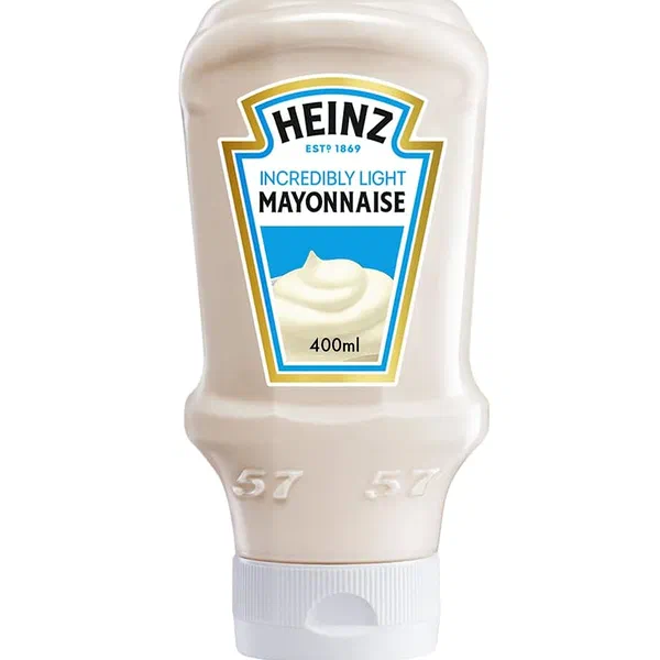 HEINZ MAYONNAISE LITE REDUCED FAT TRADITIONAL JAR 400ML