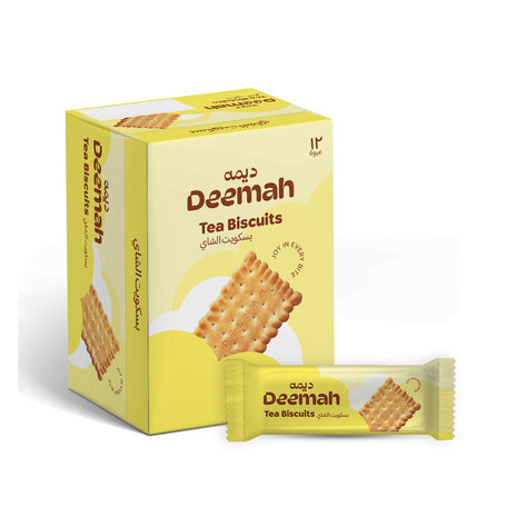 Deemah Tea Biscuits 12X80G.