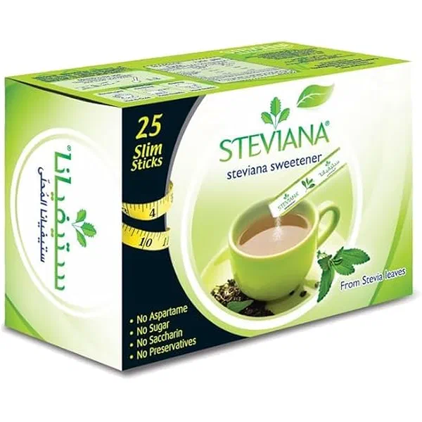 STEVIANA NATURAL LOW CALORIE SWEETENER 25-SACHET PACK