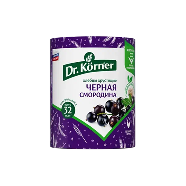Хлебцы Dr.Korner злак коктейль черн.смородина 100г Россия 20