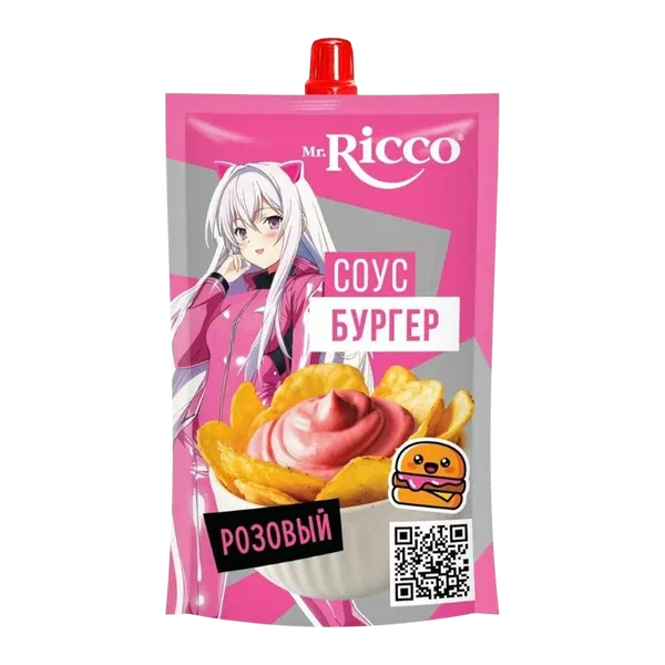 Соус Mr.Ricco Бургер 200г д/п розовый
