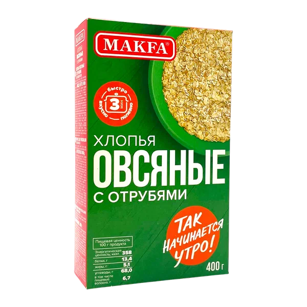 Макфа жомогу сулу акшагы отруб м/н 400г