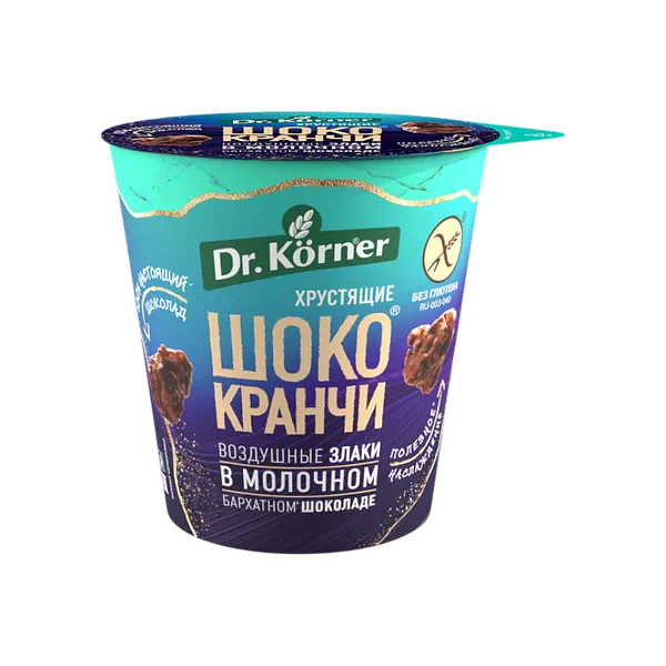 Хлебцы Dr.Korner Шококранчи в молочном шоколаде c какао 40г