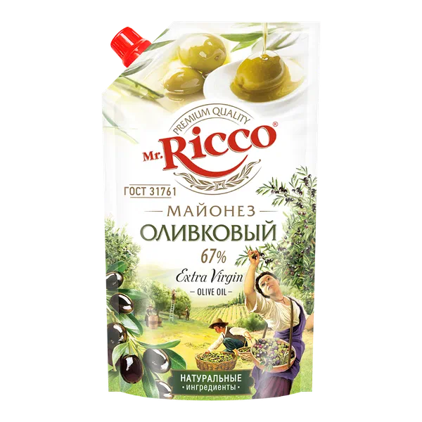 Майонез Mr. Ricco Оливковый 67% 400мл