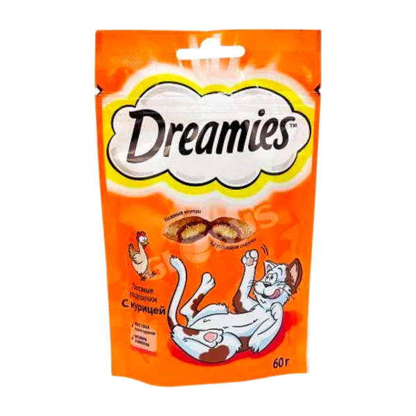 Лакомство д/кошек Dreamies курица 60г
