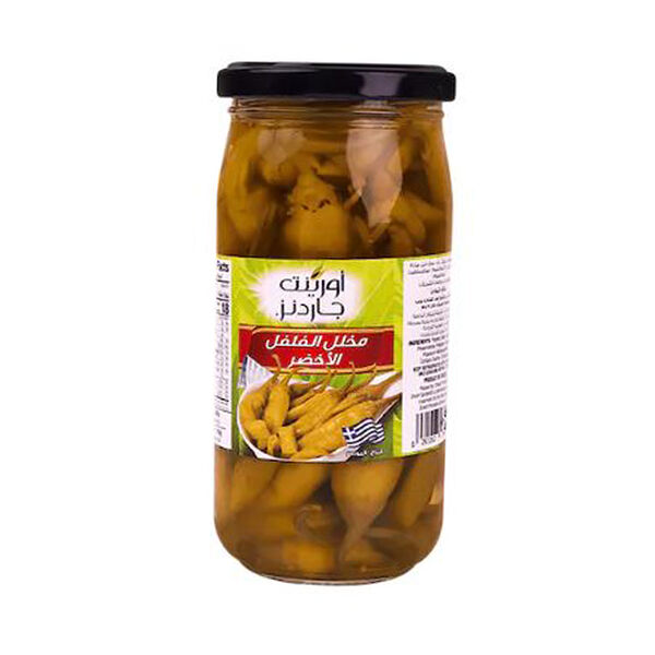 Orient Gardens Green Peppers Pickled 340 Gm