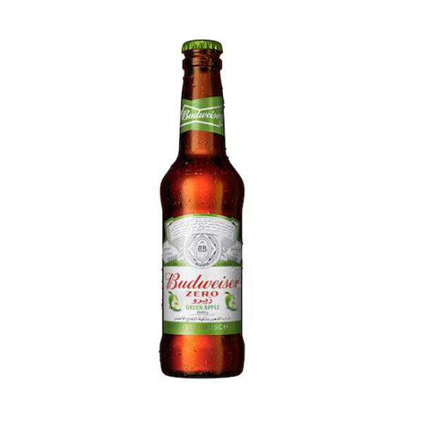Budweiser Zero Green Apple Bottle 330Ml