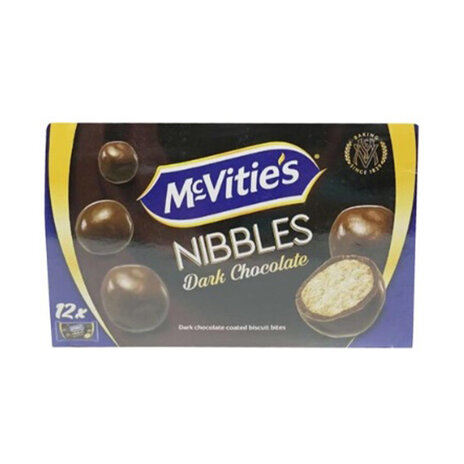 Mcvities Nibbles Dark Chocolate 37Gm X12