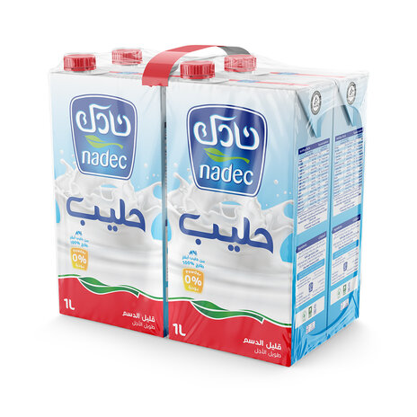 Nadec Low Fat Milk Uht 1L X4