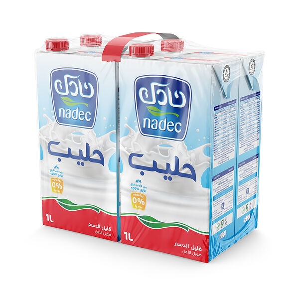 Nadec Low Fat Milk Uht 1L X4