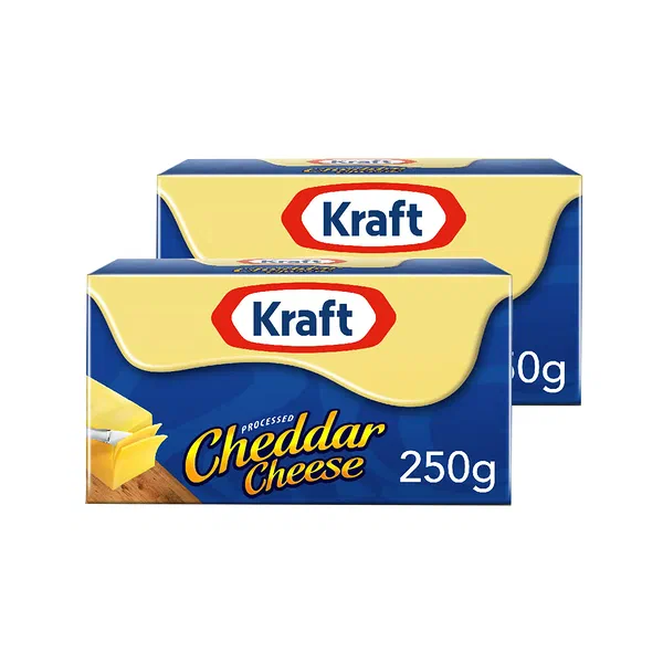 KRAFT TRADITIONAL PROCESSED CHEDDAR CHEESE BLOCK 250G