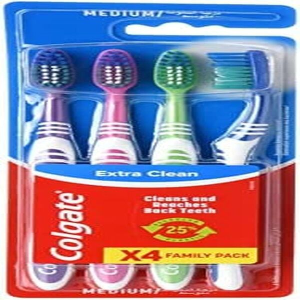 Colgate T/B Extra Clean Med Vp 4Pc
