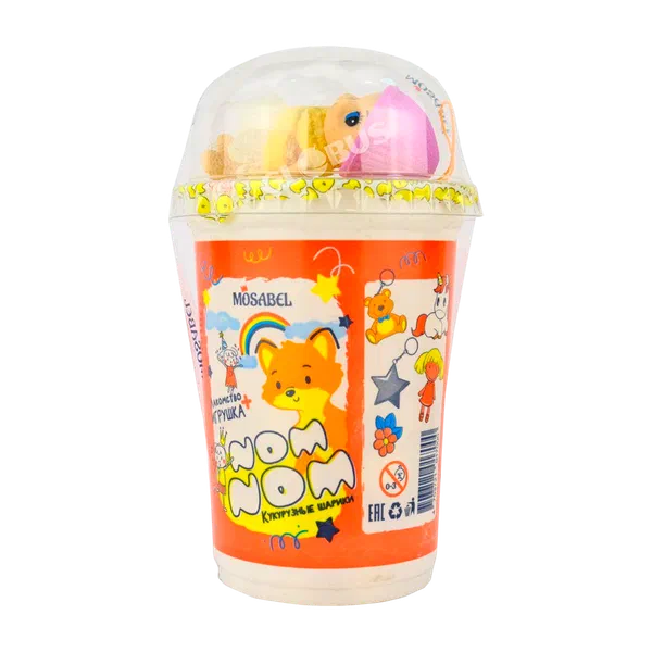 Nom Nom сүт кондитер глазурундагы жүгөрү тоголокчолору 30г