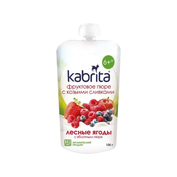 Пюре дет. Kabrita фрукт лесн ягоды/ябл 100г д/п