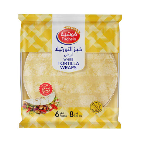 فوشية خبز التورتيلا أبيض