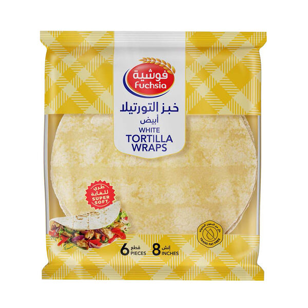فوشية خبز التورتيلا أبيض