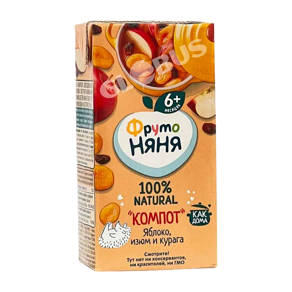 Компот. Фруто Няня ябл/изюм/курага с 6мес 200мл
