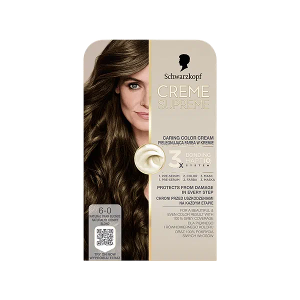 Creme Supreme 6-0 Natural Light Brown чач боёк