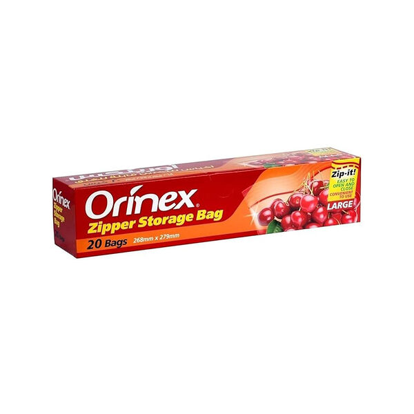 Orinex Zipper Storage 20 Bags (L)