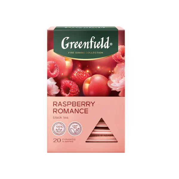 Чай Greenfield Raspberry romance чер. 20 пак/пир