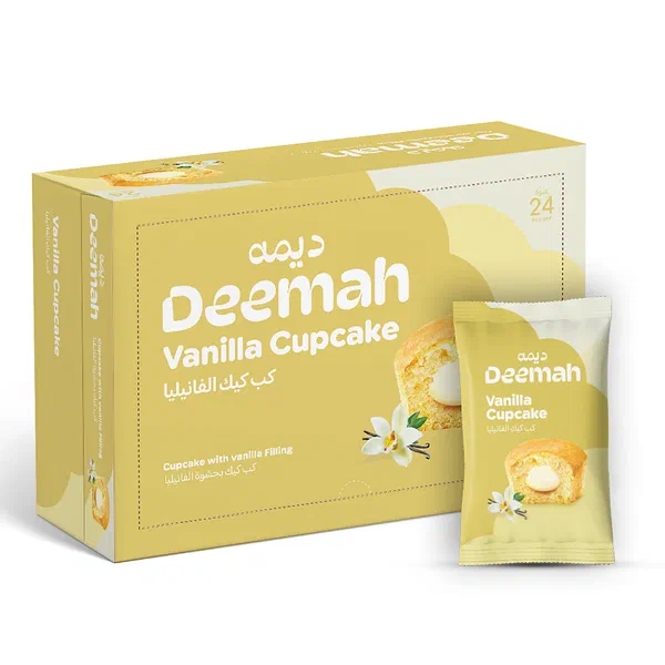 DEEMAH CUPCAKES VANILLA 25G - MINI VANILLA CUPCAKE