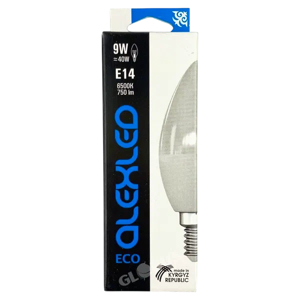 Лампочка св/диод Alexled Свеча C005 E14 K6500 W9 C1609