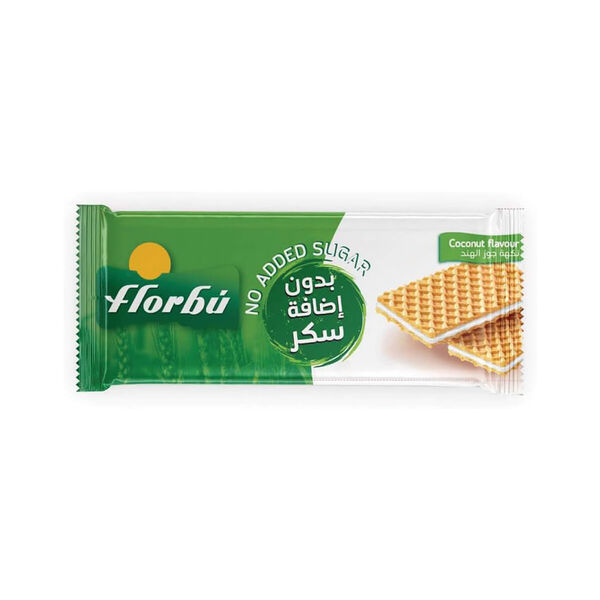 Florbu 0 % Added Sugar Coconut Wafer 160 Gm