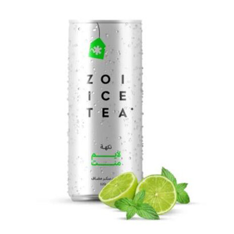 Zoi Ice Tea Lime  Mint Can 320Ml