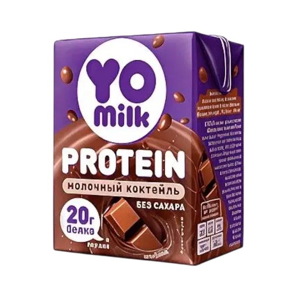 YoMilk Ptotein шоколад даамы менен 1,5% коктейли 200мл