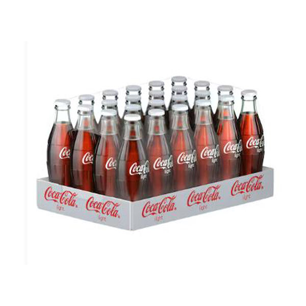 Coca Cola Light Soft Drink Glass Bottle 24X250Ml